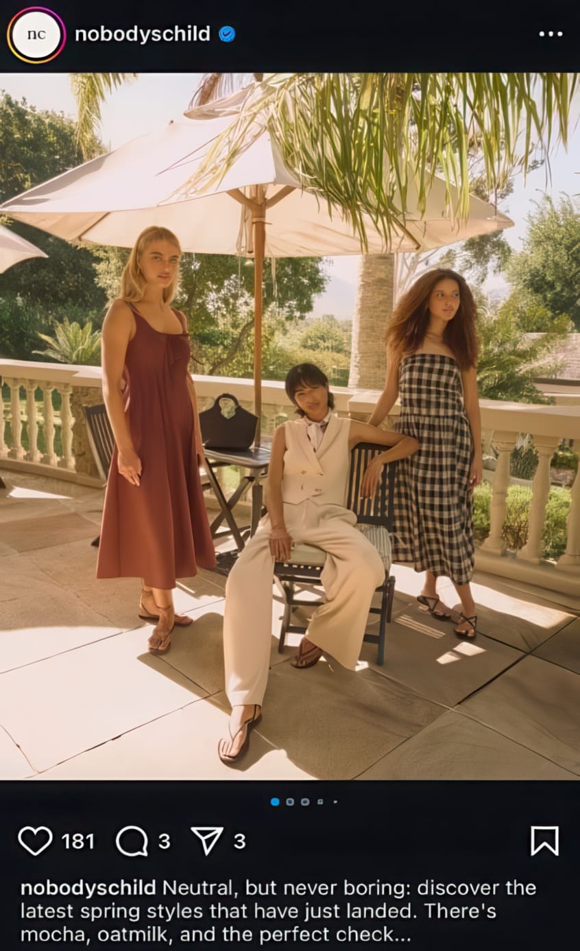 spring campaign example full-price sell-through